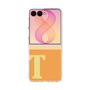 クリアケース［ オリジナル - initial two tone - T orange ］