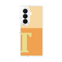 クリアケース［ オリジナル - initial two tone - T orange ］