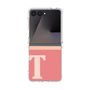 クリアケース［ オリジナル - initial two tone - T pink ］