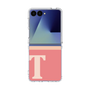 クリアケース［ オリジナル - initial two tone - T pink ］