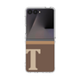 クリアケース［ オリジナル - initial two tone - T brown ］
