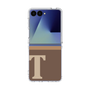 クリアケース［ オリジナル - initial two tone - T brown ］