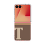 クリアケース［ オリジナル - initial two tone - T brown ］