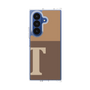 クリアケース［ オリジナル - initial two tone - T brown ］