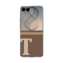 クリアケース［ オリジナル - initial two tone - T brown ］