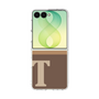 クリアケース［ オリジナル - initial two tone - T brown ］