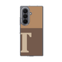 クリアケース［ オリジナル - initial two tone - T brown ］