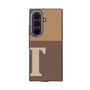 クリアケース［ オリジナル - initial two tone - T brown ］