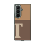 クリアケース［ オリジナル - initial two tone - T brown ］