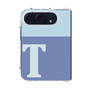 クリアケース［ オリジナル - initial two tone - T blue ］