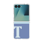 クリアケース［ オリジナル - initial two tone - T blue ］