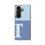 クリアケース［ オリジナル - initial two tone - T blue ］