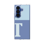 クリアケース［ オリジナル - initial two tone - T blue ］