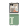 クリアケース［ オリジナル - initial two tone - T green ］