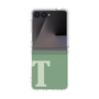 クリアケース［ オリジナル - initial two tone - T green ］