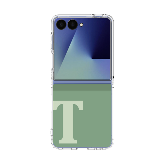 クリアケース［ オリジナル - initial two tone - T green ］