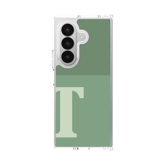 クリアケース［ オリジナル - initial two tone - T green ］