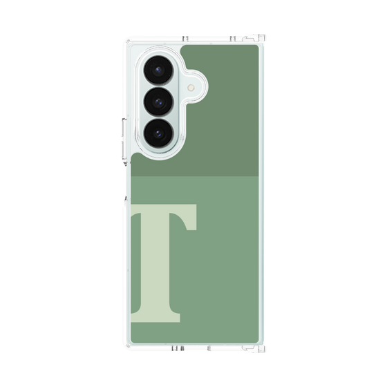 クリアケース［ オリジナル - initial two tone - T green ］