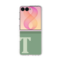 クリアケース［ オリジナル - initial two tone - T green ］
