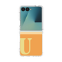クリアケース［ オリジナル - initial two tone - U orange ］