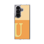 クリアケース［ オリジナル - initial two tone - U orange ］
