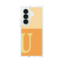 クリアケース［ オリジナル - initial two tone - U orange ］