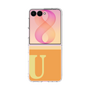 クリアケース［ オリジナル - initial two tone - U orange ］