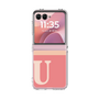 クリアケース［ オリジナル - initial two tone - U pink ］
