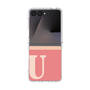 クリアケース［ オリジナル - initial two tone - U pink ］