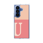 クリアケース［ オリジナル - initial two tone - U pink ］