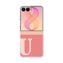 クリアケース［ オリジナル - initial two tone - U pink ］