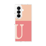 クリアケース［ オリジナル - initial two tone - U pink ］
