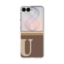 クリアケース［ オリジナル - initial two tone - U brown ］