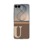クリアケース［ オリジナル - initial two tone - U brown ］