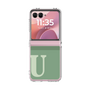 クリアケース［ オリジナル - initial two tone - U green ］