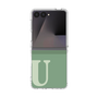 クリアケース［ オリジナル - initial two tone - U green ］