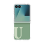 クリアケース［ オリジナル - initial two tone - U green ］