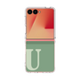 クリアケース［ オリジナル - initial two tone - U green ］