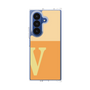 クリアケース［ オリジナル - initial two tone - V orange ］