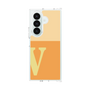 クリアケース［ オリジナル - initial two tone - V orange ］