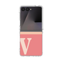 クリアケース［ オリジナル - initial two tone - V pink ］