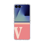 クリアケース［ オリジナル - initial two tone - V pink ］
