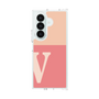 クリアケース［ オリジナル - initial two tone - V pink ］