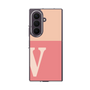 クリアケース［ オリジナル - initial two tone - V pink ］