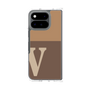 クリアケース［ オリジナル - initial two tone - V brown ］