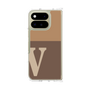 クリアケース［ オリジナル - initial two tone - V brown ］