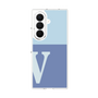 クリアケース［ オリジナル - initial two tone - V blue ］