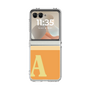 クリアケース［ オリジナル - initial two tone - A orange ］