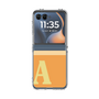クリアケース［ オリジナル - initial two tone - A orange ］