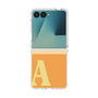 クリアケース［ オリジナル - initial two tone - A orange ］
